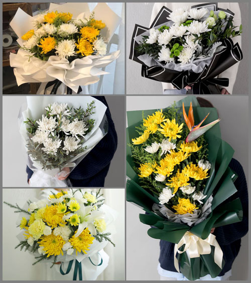 广东肇庆市怀集县连麦镇步岗村白事花束代送